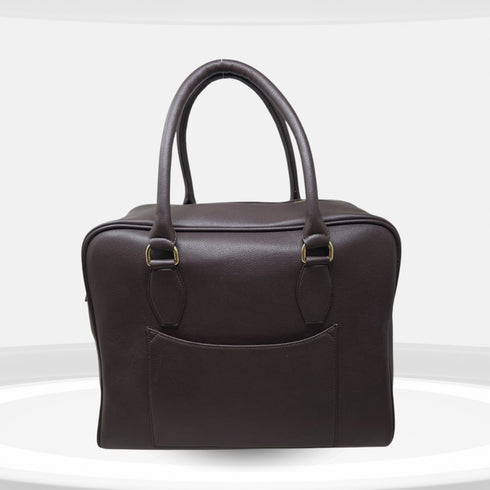 Vamika 90 Feet Genuine Leather Brown Tote Bag
